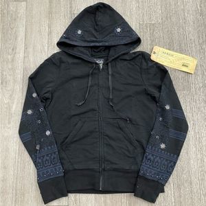 NWT Da Nang Black Bejeweled Hoodie-S